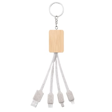 Bamboo Multi-Connector Keychain