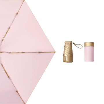 New Petite Golden Parasol Umbrella