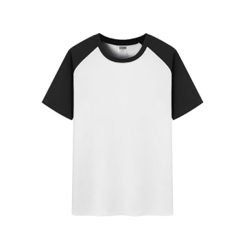 Dual-Color Raglan Cotton T-Shirt