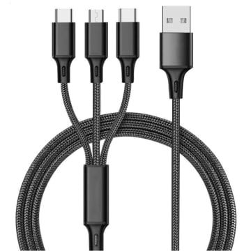 Customizable Logo 3-in-1 Charging Cable