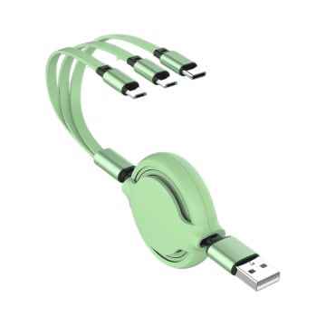 BlushFlex Retractable 3-in-1 Charging Cable