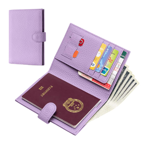 Secure RFID Blocking Passport Wallet