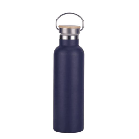 Stainless Steel Insulated Bottle with Bamboo Lid
