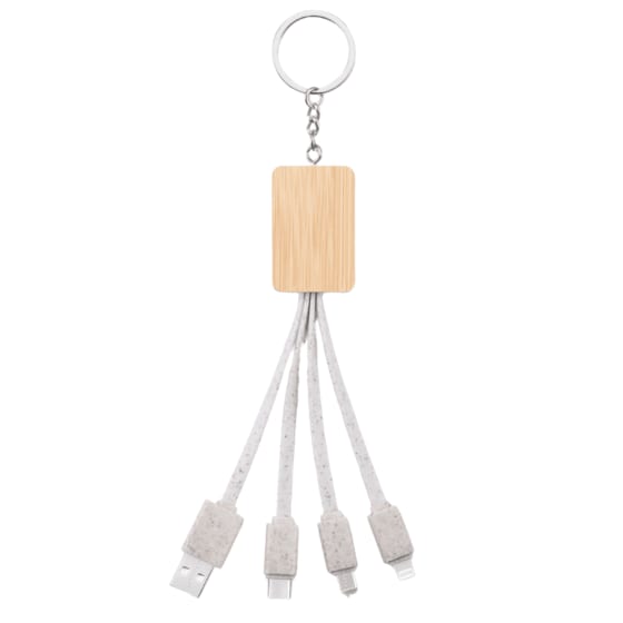 Bamboo Multi-Connector Keychain