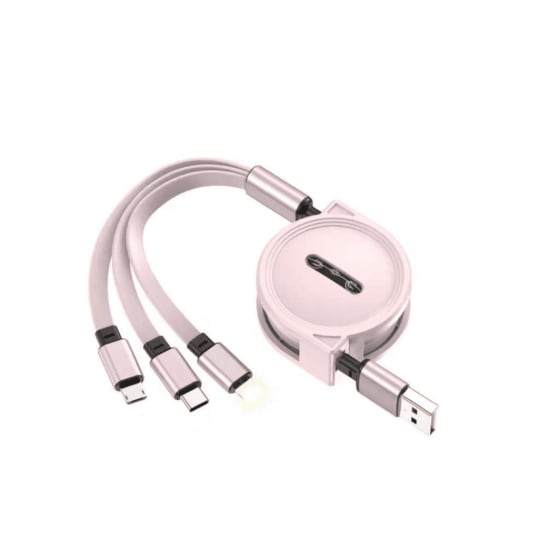 MacaroonFlex Retractable 3-in-1 Cable