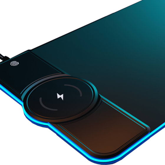 2024 NeonWeave RGB Gaming Mouse Pad with Wireless Charging