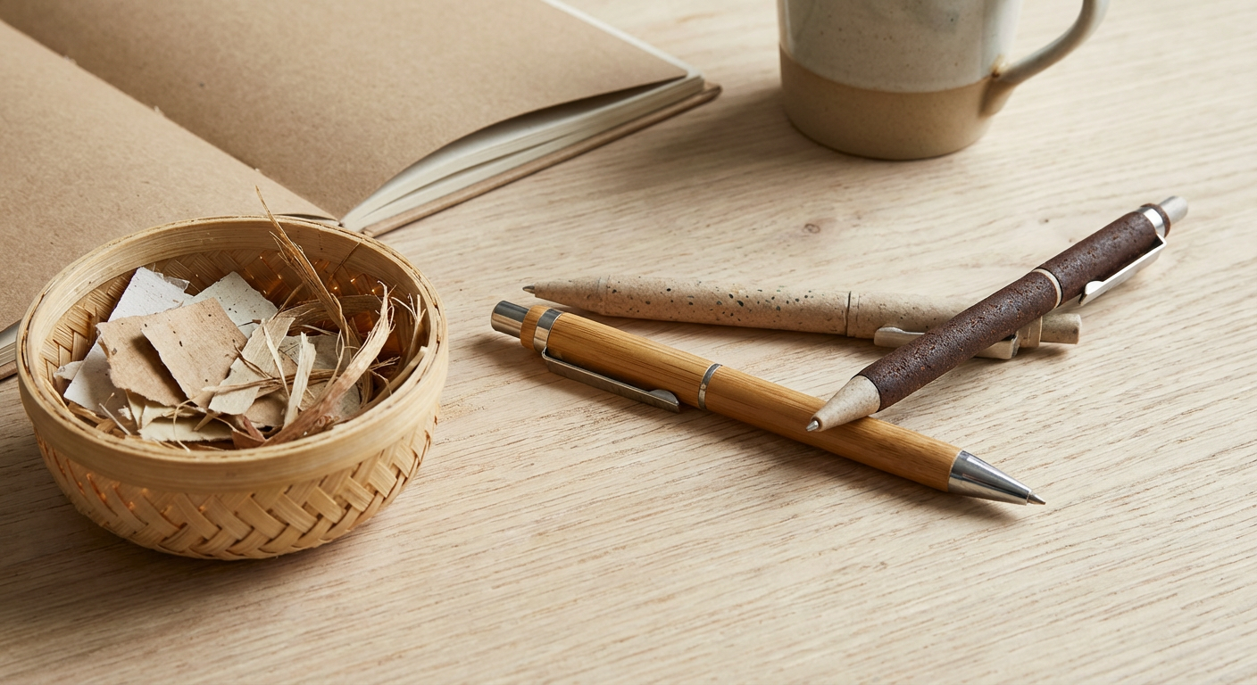 eco-friendly materials used in custom pens
