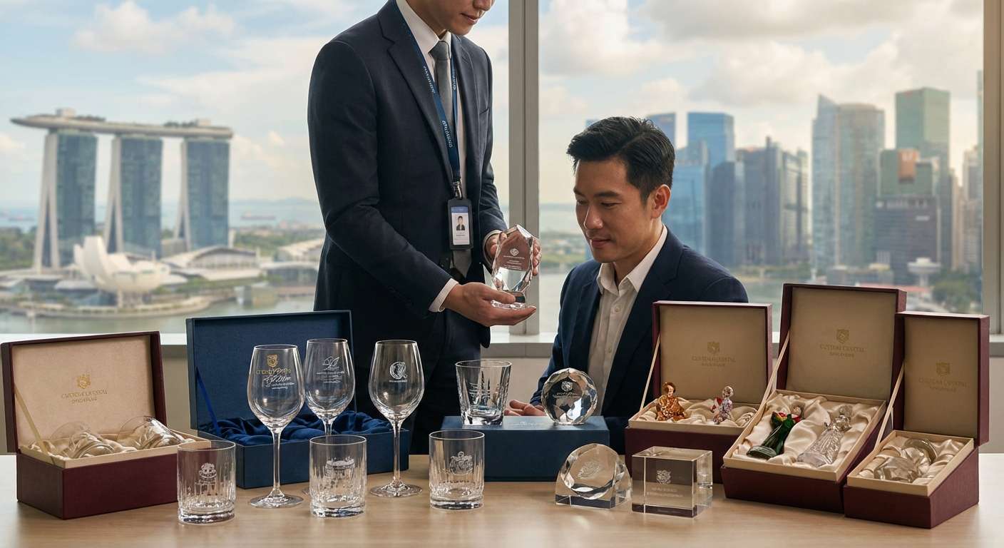 swarovski corporate gifts singapore | custom crystal business gifts &