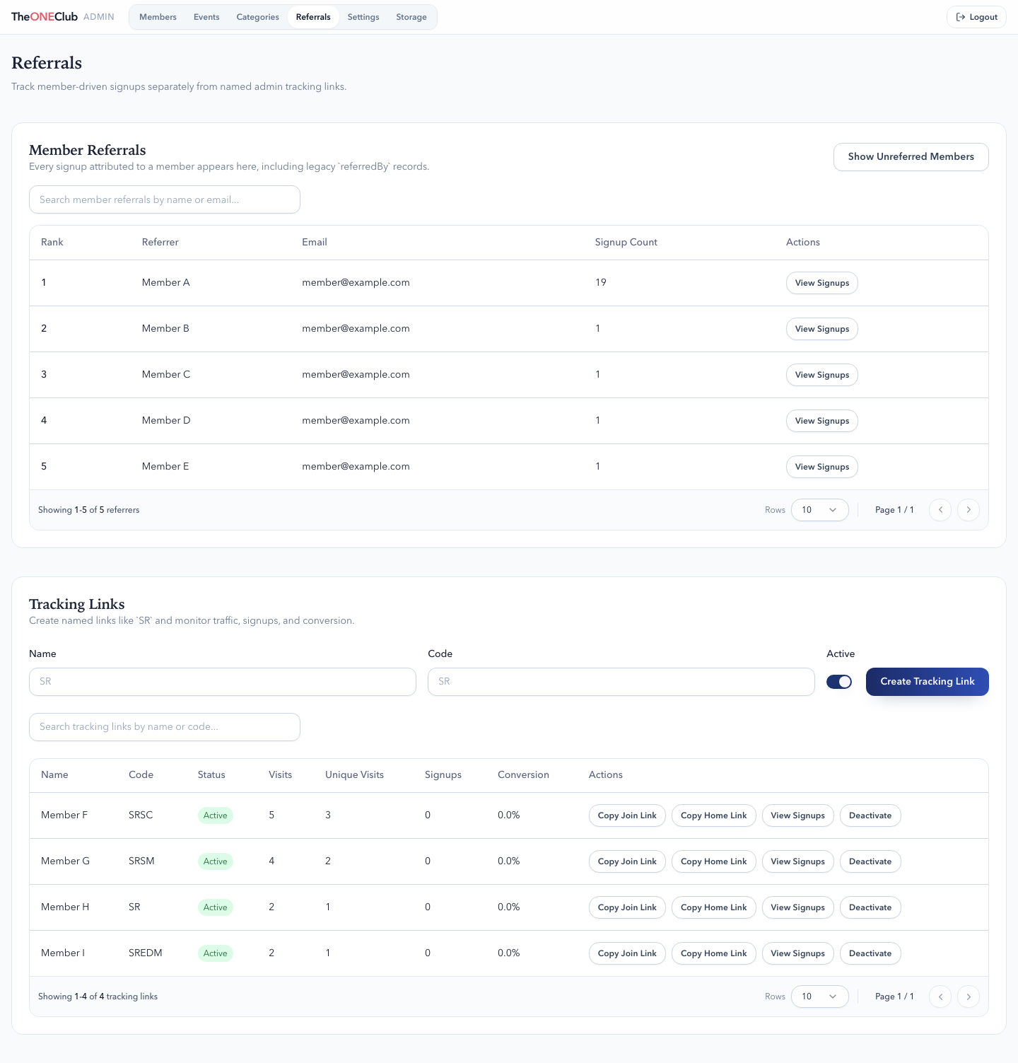 TheOneClub - Professional Networking Platform