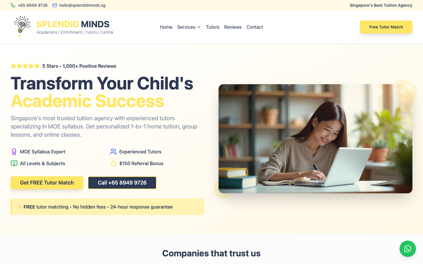 Splendid Minds - Premium Tutoring Marketplace