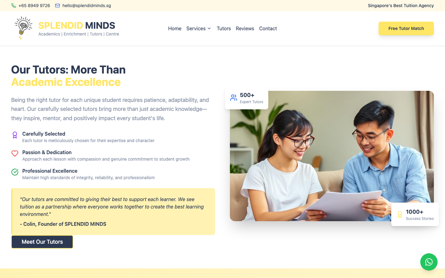 Splendid Minds - Premium Tutoring Marketplace