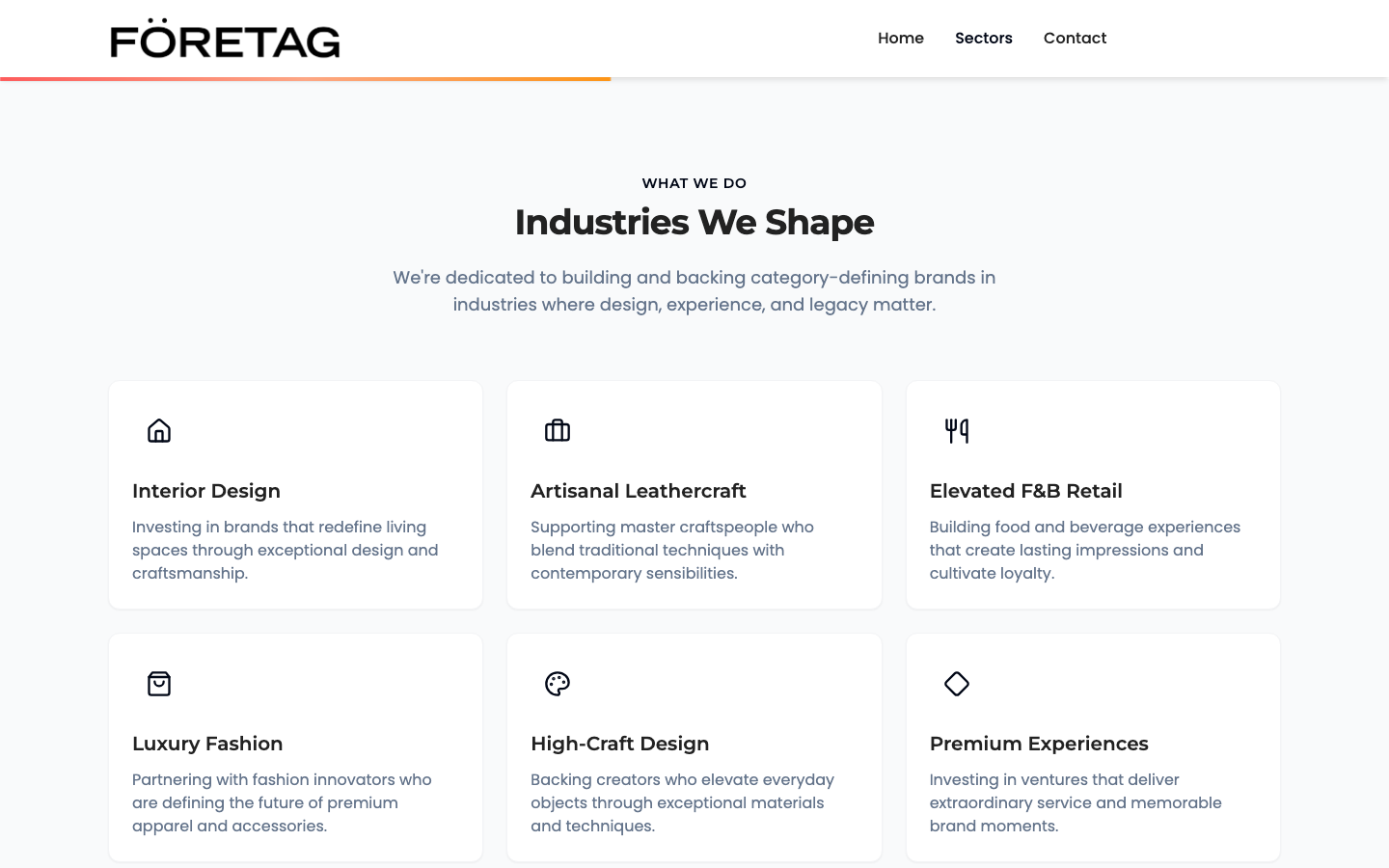 ForeTag VC - Professional Venture Capital Landing Page