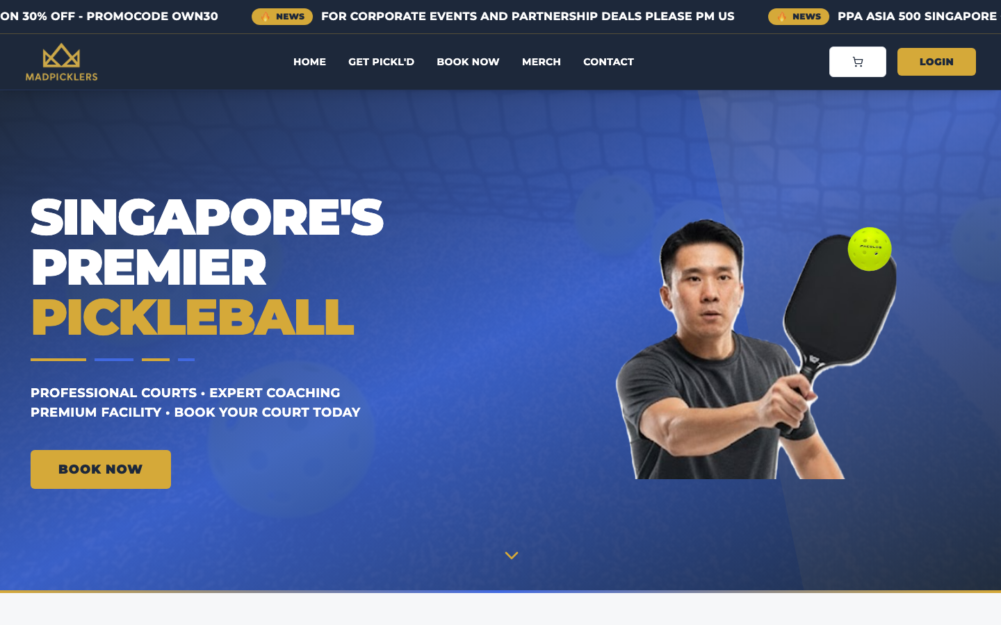 MADPICKLERS - Indoor Pickleball Club Platform