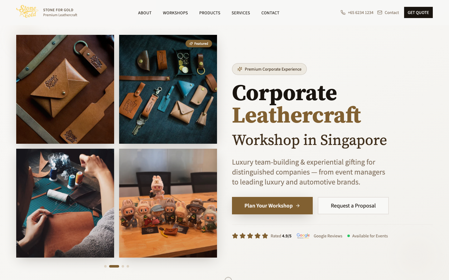Stone For Gold Corporate Experience Hub