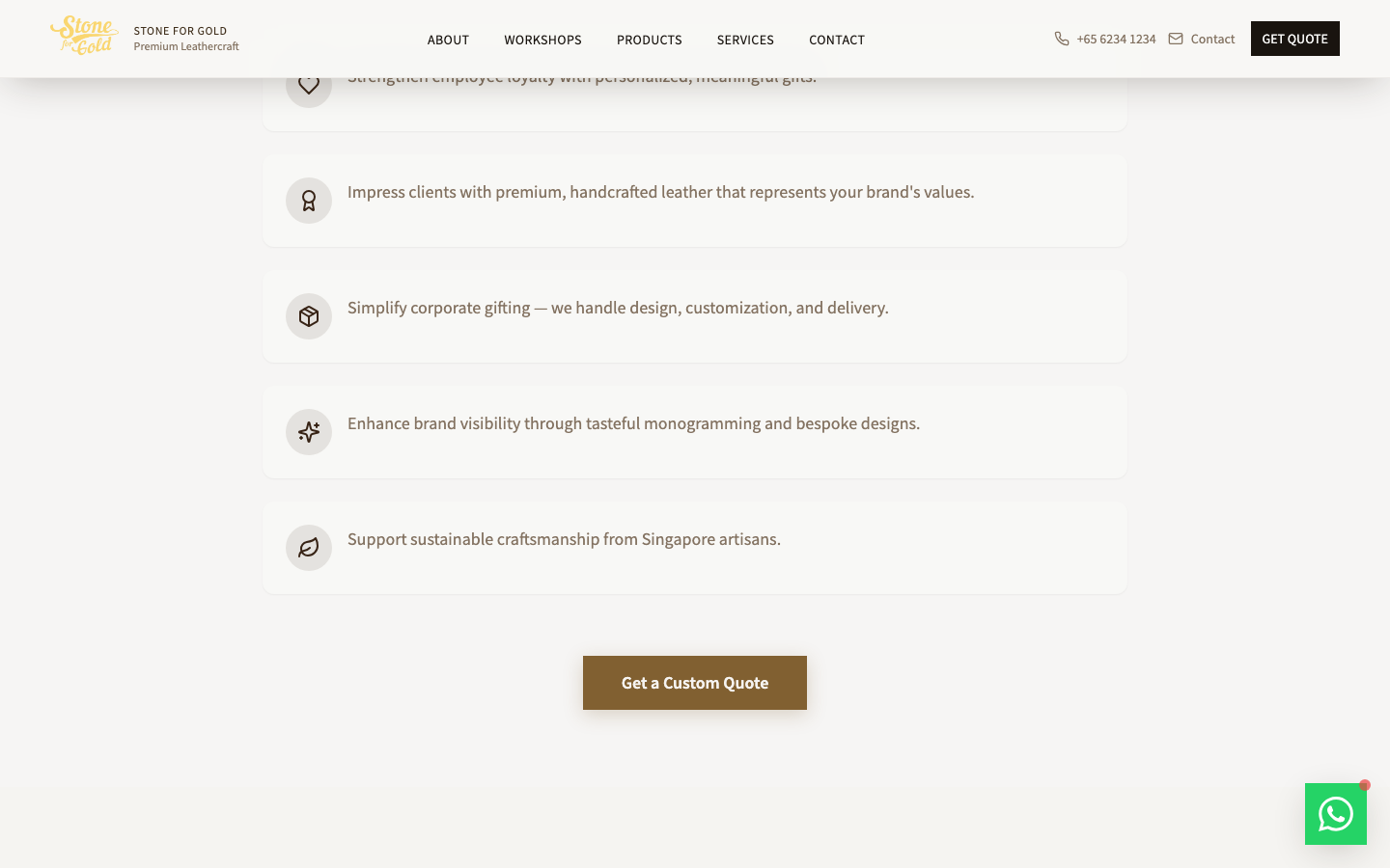 Stone For Gold Corporate Experience Hub