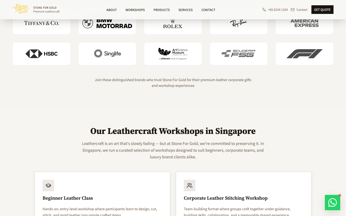 Stone For Gold Corporate Experience Hub