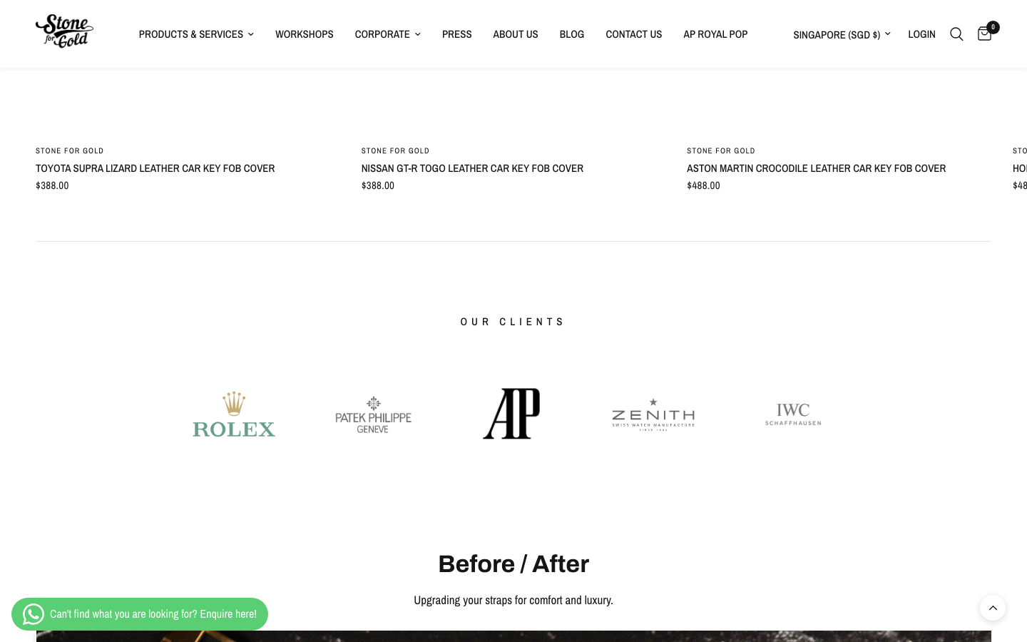Stone For Gold - Custom Luxury Goods Portal