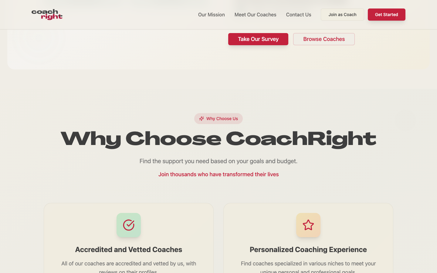 CoachRight - Professional Coaching Marketplace