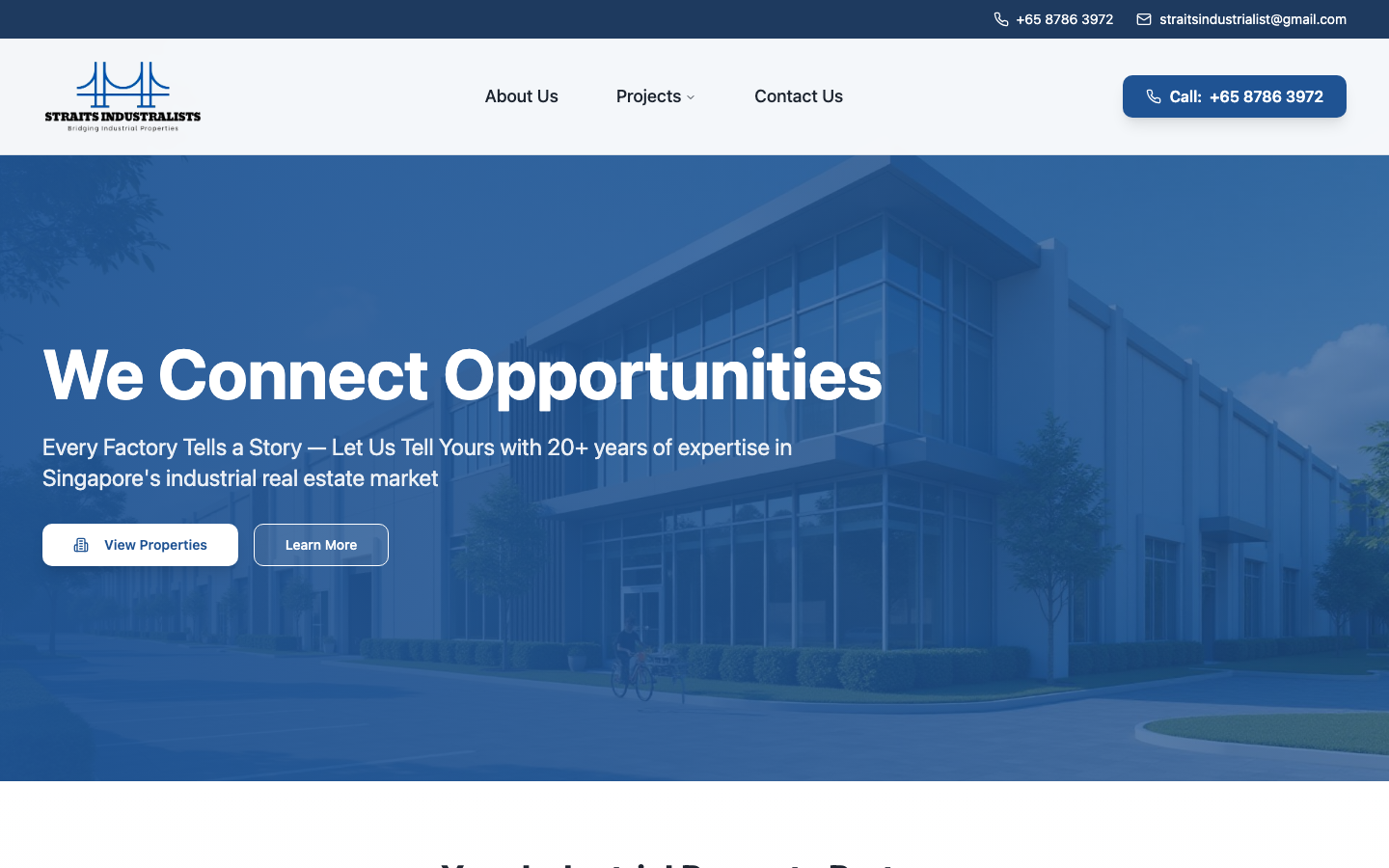 Straits Industrialists - Multi-Property Industrial Real Estate Platform