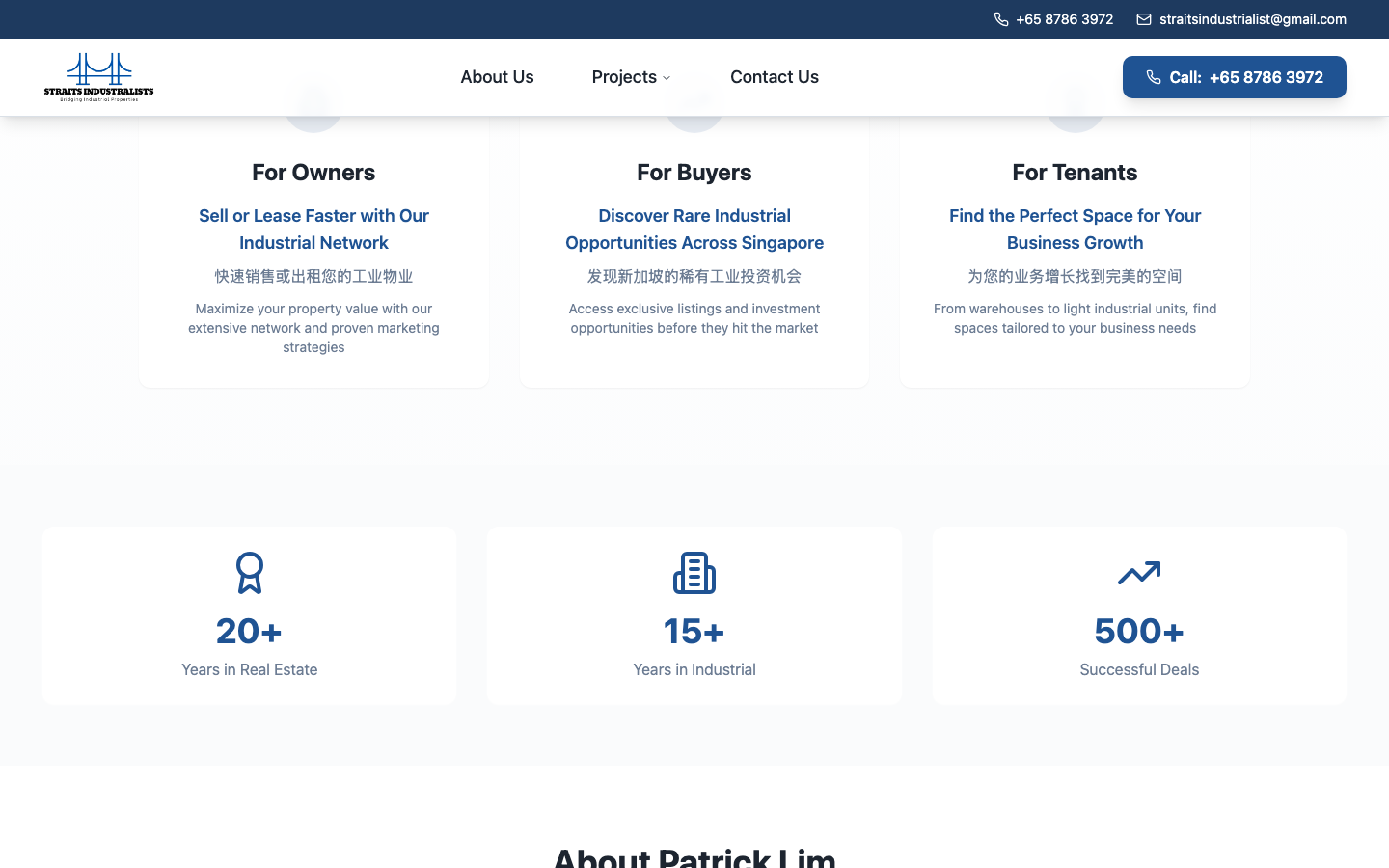 Straits Industrialists - Multi-Property Industrial Real Estate Platform