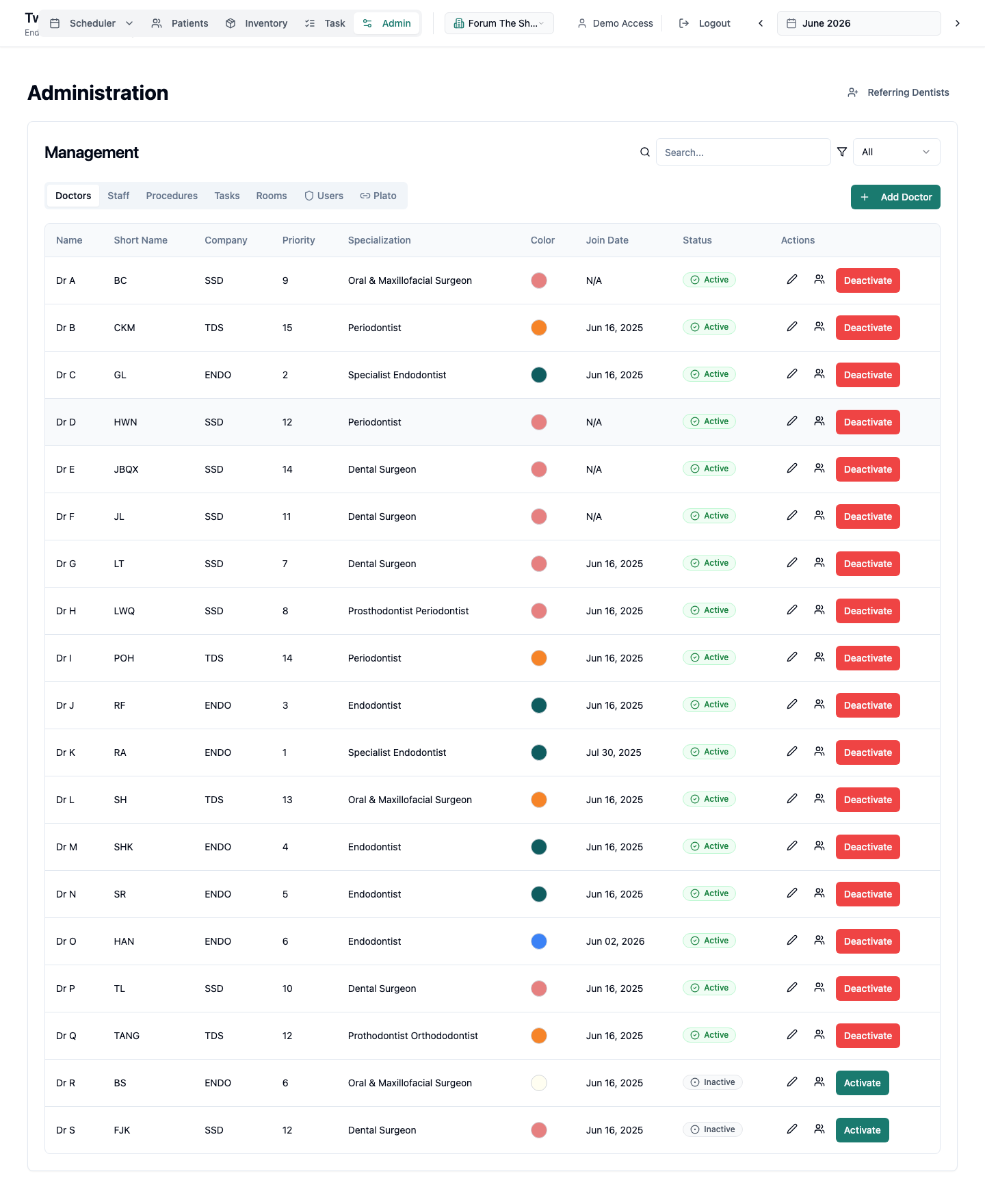 Twin City Dental Scheduler