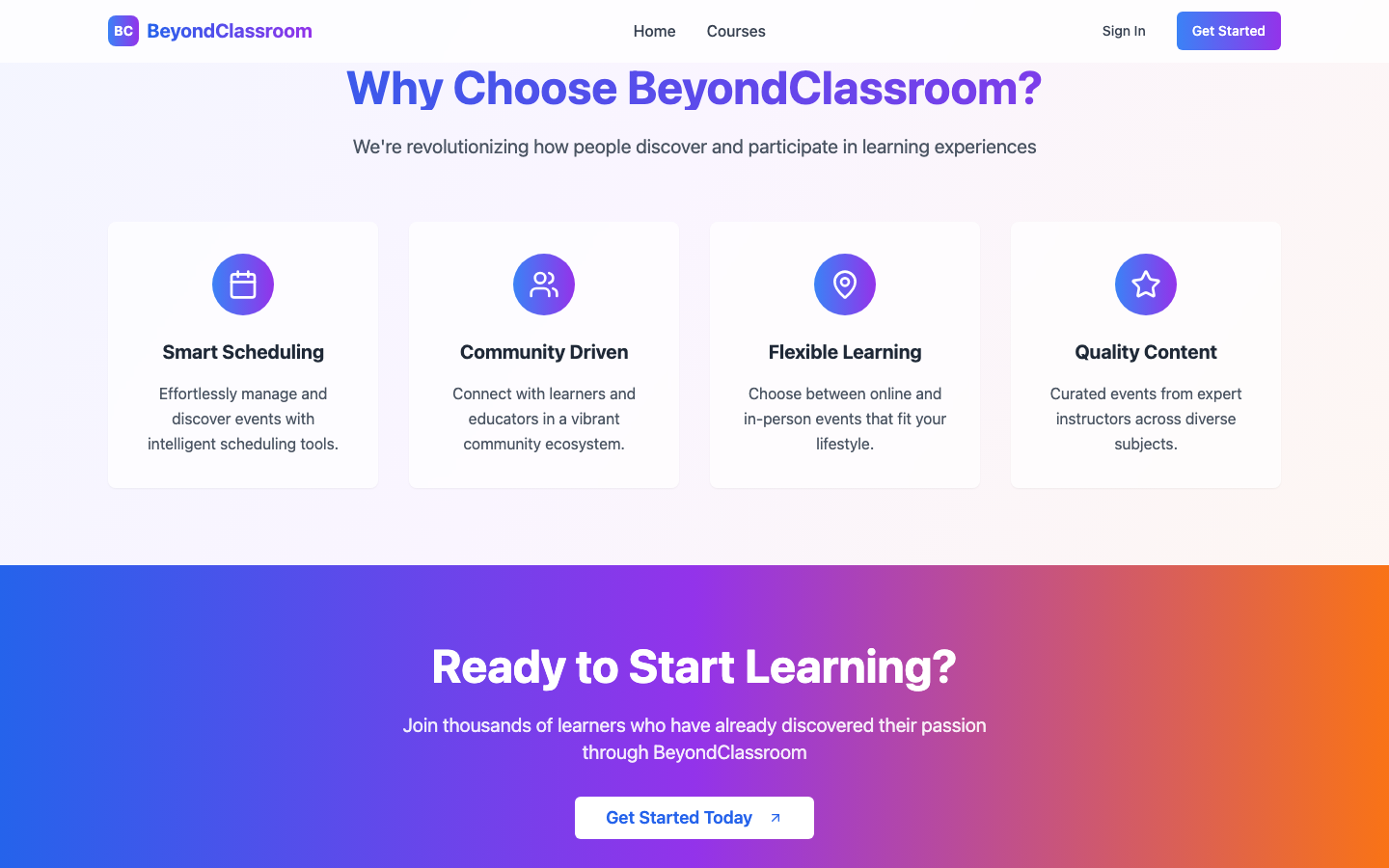 BeyondClassroom SG - Training & Upskilling Platform