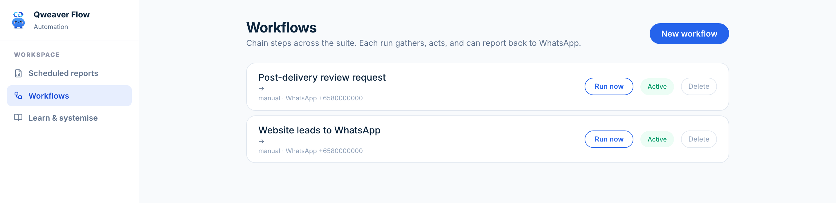 Link suite tools into workflows that just run