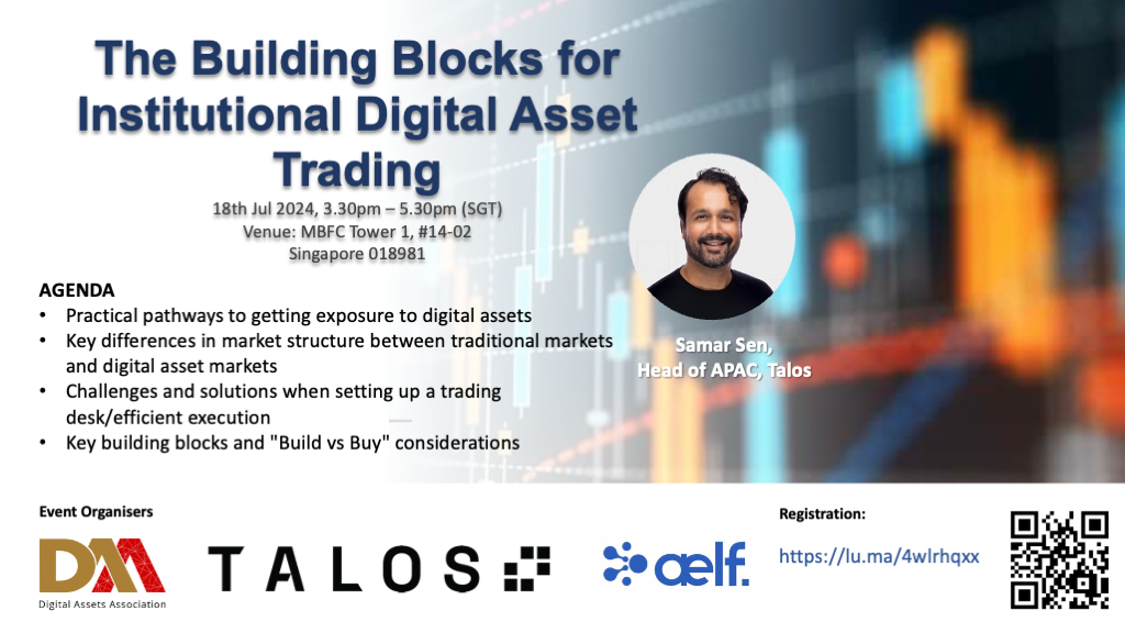 The Building Blocks for Institutional Digital Asset Trading