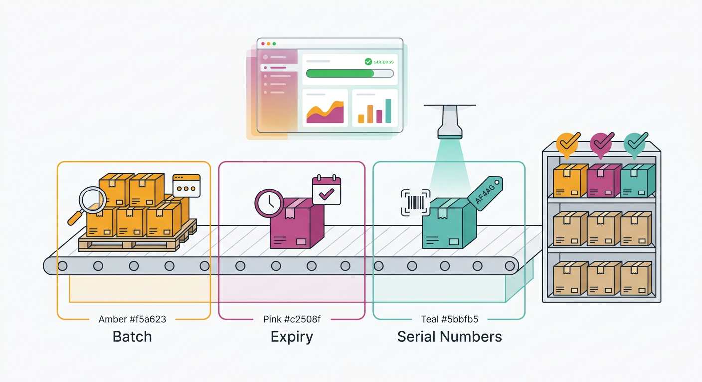 2. Batch, Expiry and Serial Numbers Are Not Optional