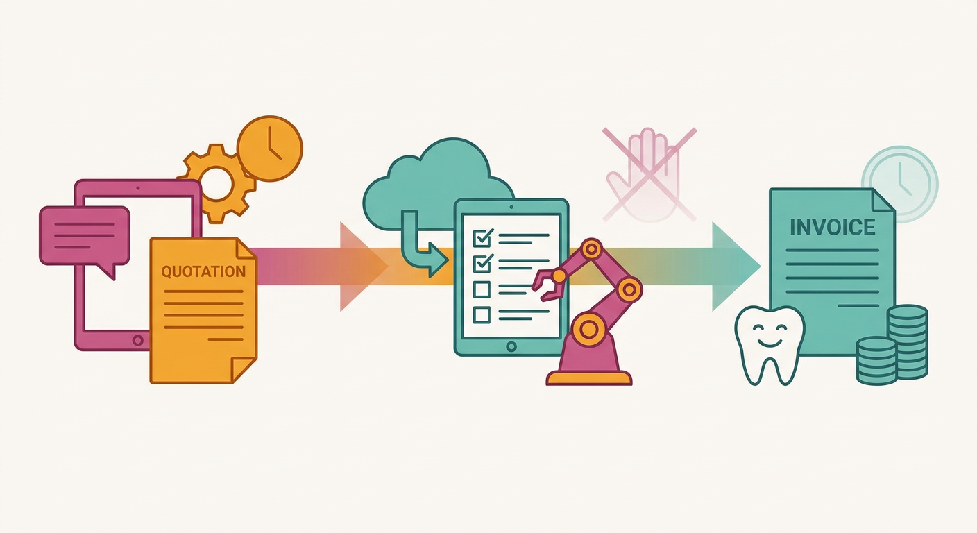 From quotation to invoice, the hours automation removes