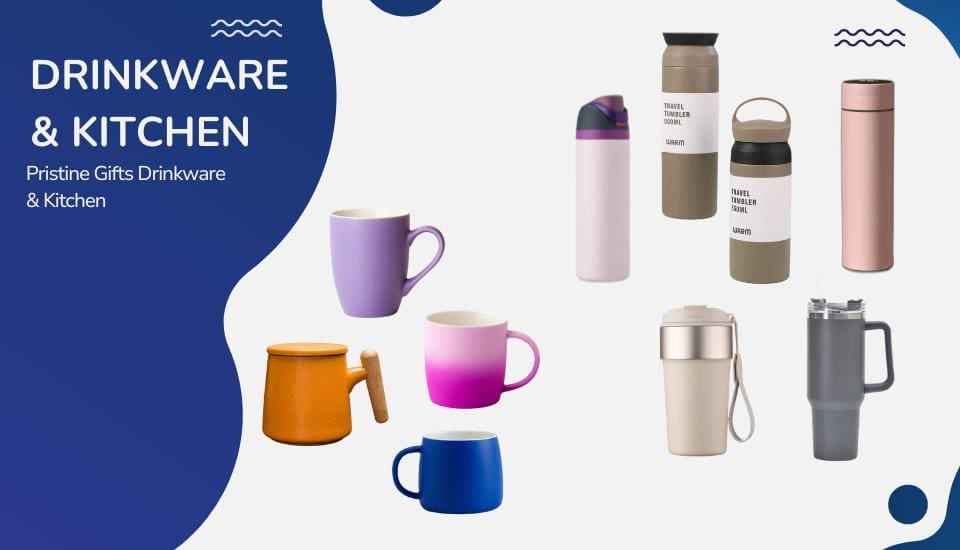 Vibrant drinkware collection featuring stylish mugs and sleek bottles for every occasion.