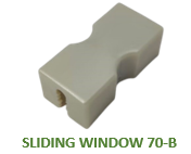 BP-076-SLIDING WINDOW SAFETY LOCK STOPPER (BK, NA, WPC, BA)