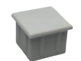 BP-091-HOLLOW BOX COVER 1.5 X 1.5 (BK, NA, WPC, BA)