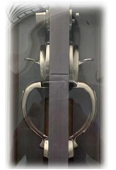 BP-739-THUMB PRESS LOCK (AB, STAINLESS STEEL)