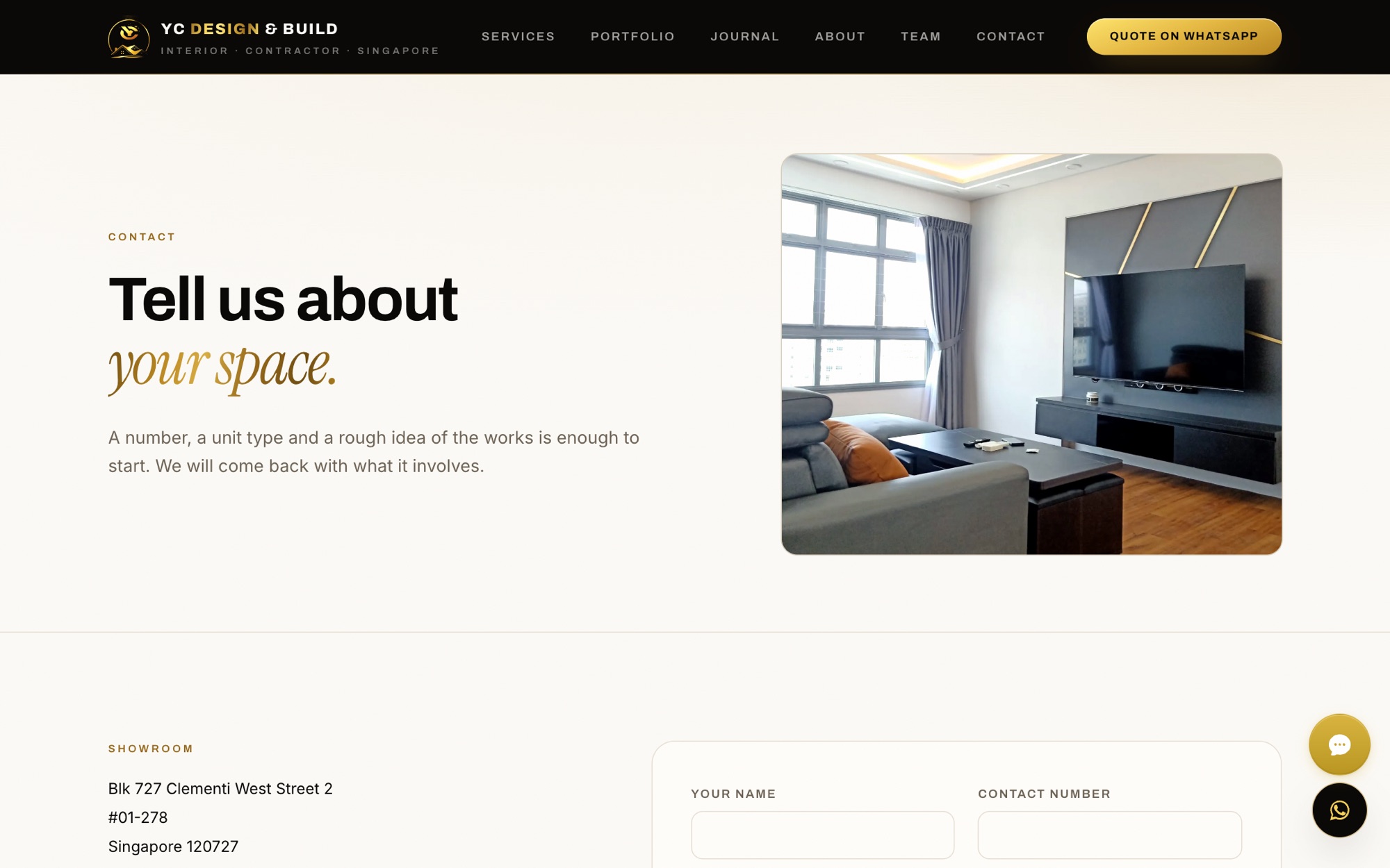 YC Design and Build Website