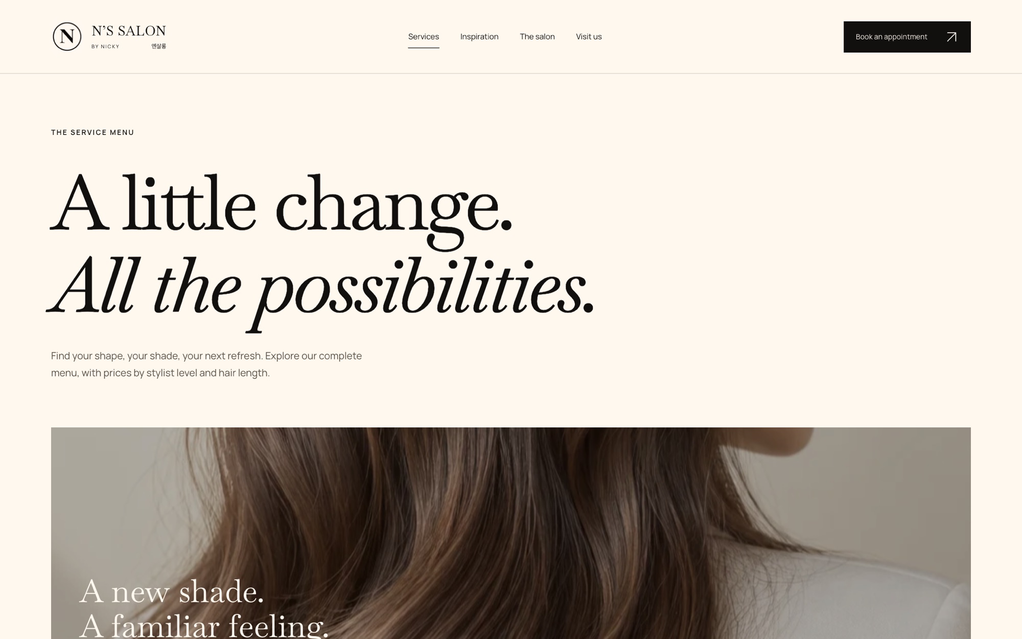 N's Salon By Nicky Website