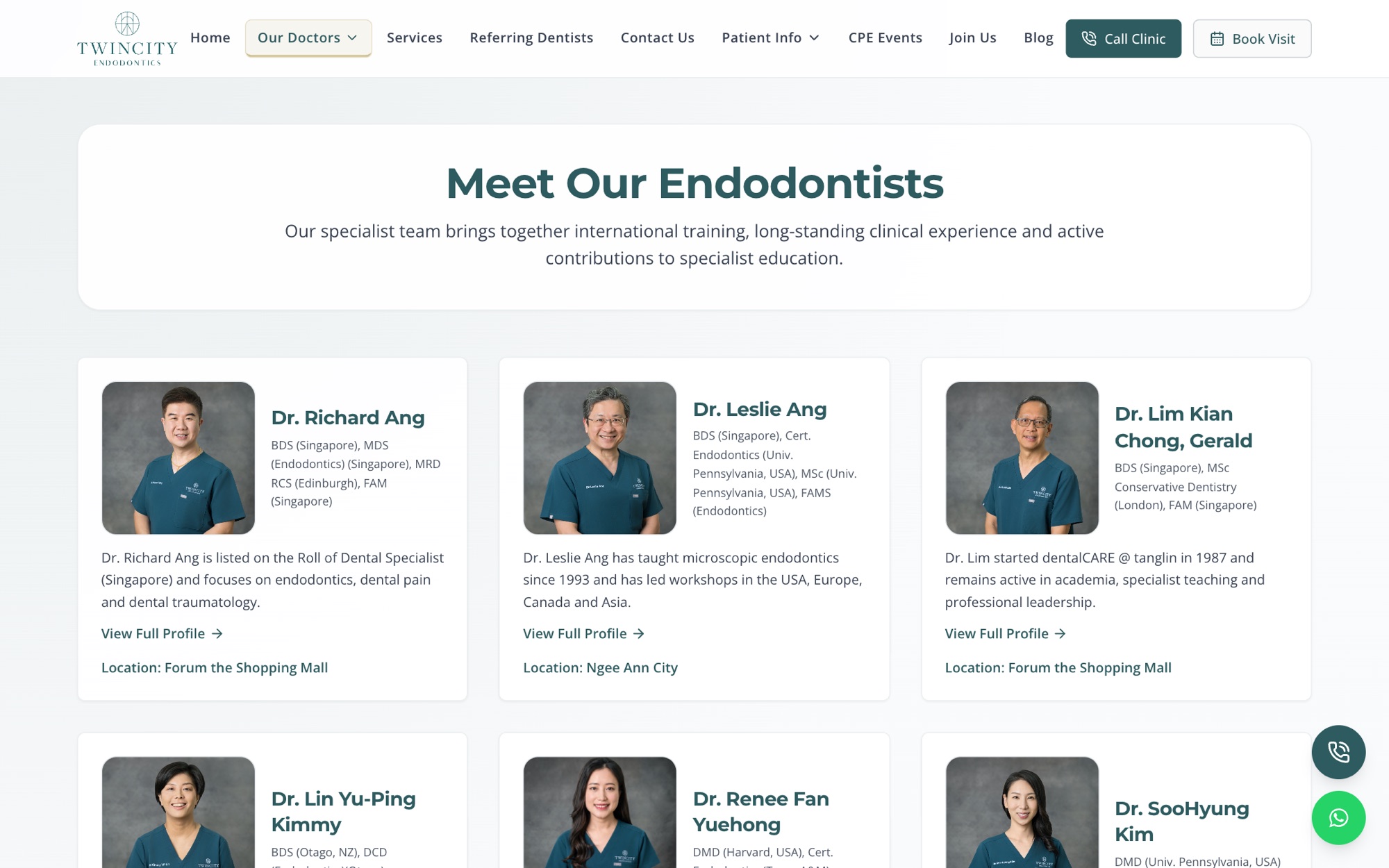 Twin City Endodontics: Specialist Clinic Website