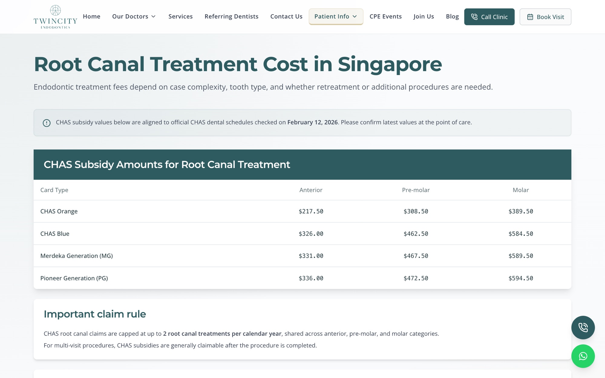 Twin City Endodontics: Specialist Clinic Website