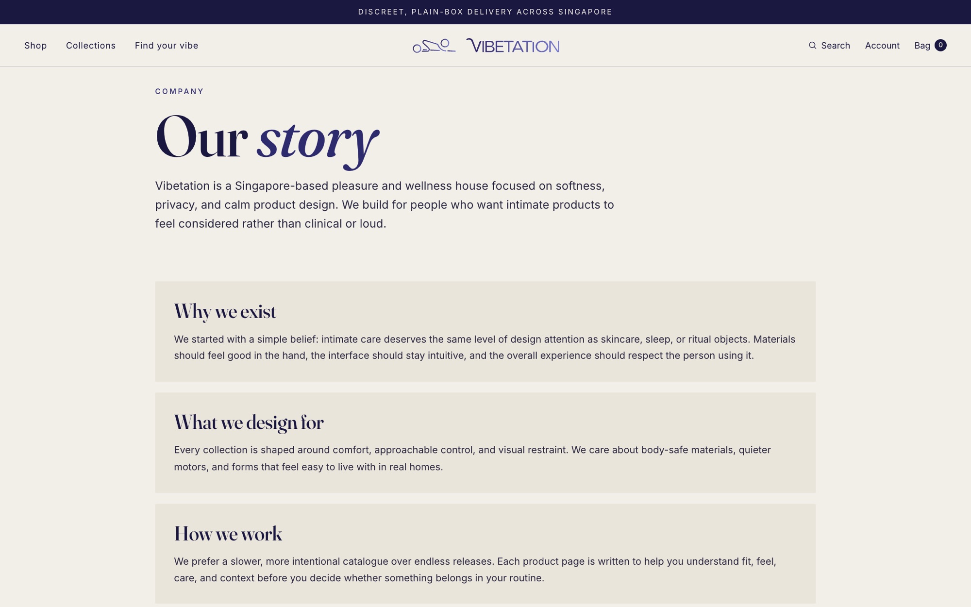 Vibetation Online Store