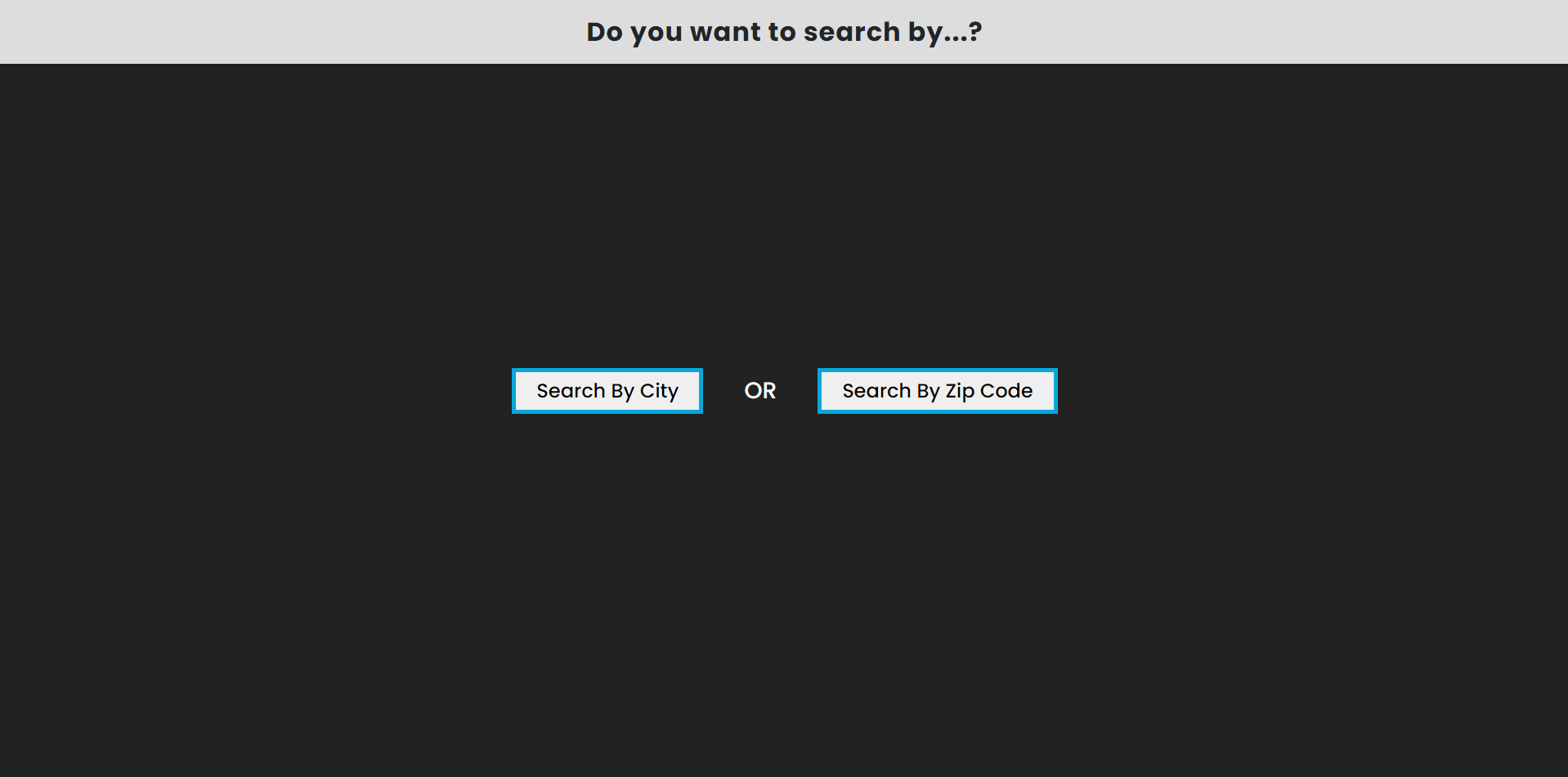 Project #2 - Website Screenshot