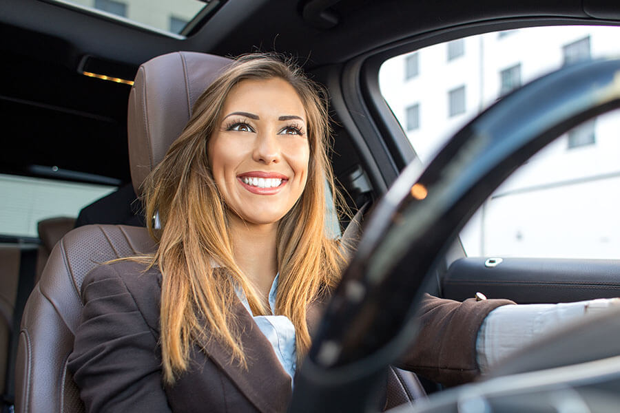 Confident professional ready to travel for a mobile notary appointment in Los Angeles