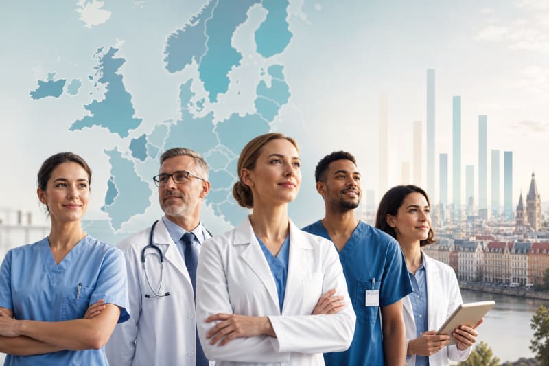 Salaires des professionnels de santé en Europe: guide comparatif