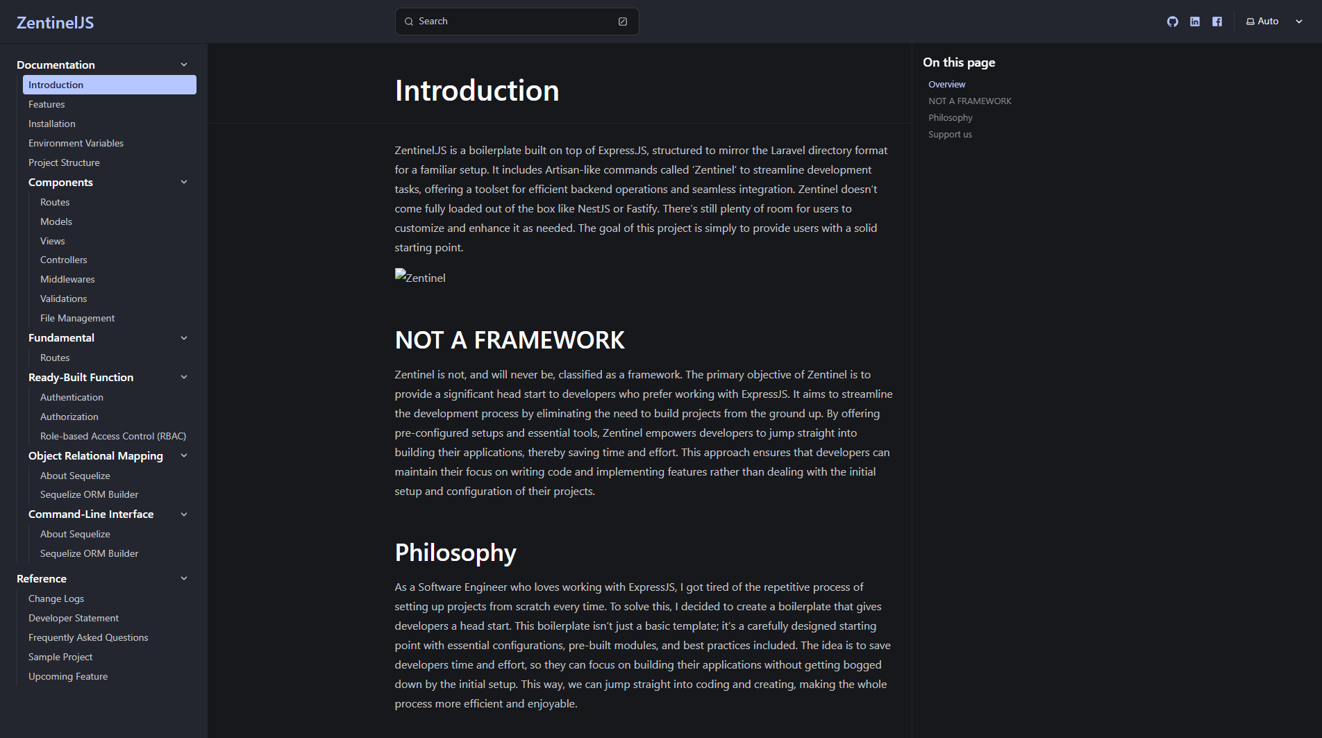 ZentinelJs Documentation