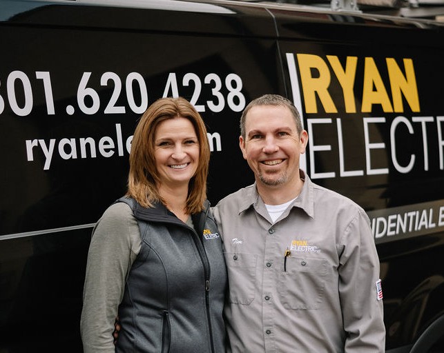 Rachael and Tim, the family that runs Ryan Electric