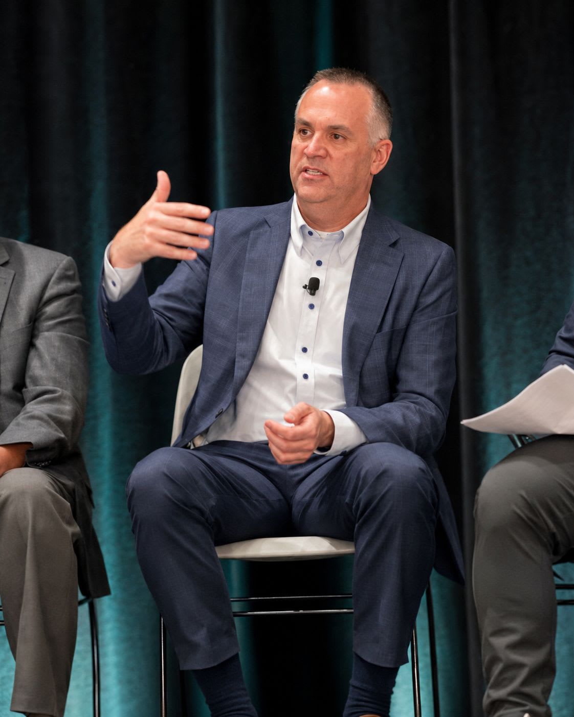 Expedient CEO Bryan Smith speaking on an AI panel at Ai4 2026