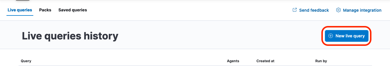 live query select New Live Query Select