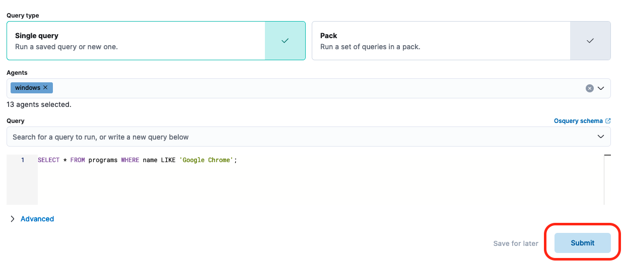 Query definition Query definition