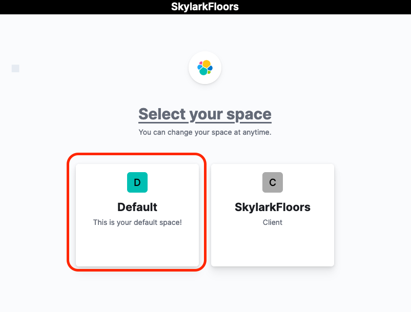 Elastic Space Selection Elastic space selection screen