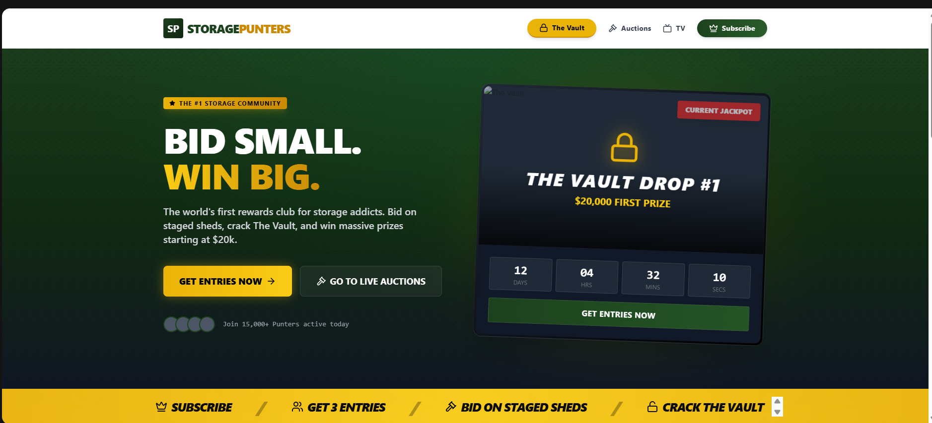 Bid website screenshot