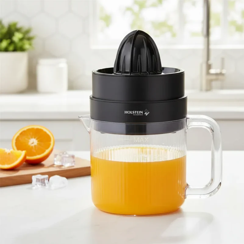 Exprimidor De Citricos Holstein Housewares Negro Trasparente 50hz 30w